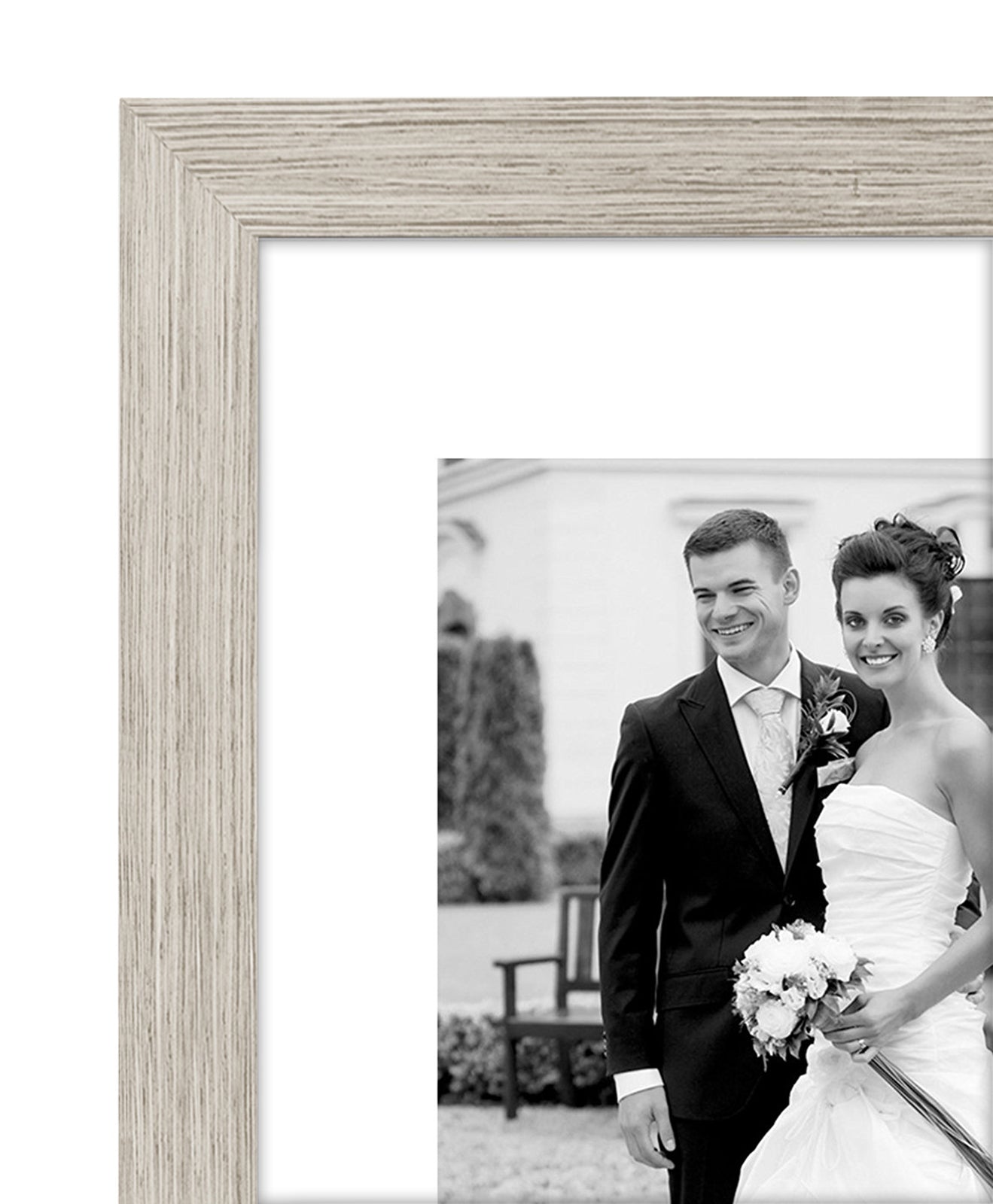 Americanflat | Set of 7 Picture Frames with Shatter-Resistant Glass | Gallery Wall Frame Set with One 11x14, Two 8x10 and Four 5x7 Frames | Signature Collection | Driftwood