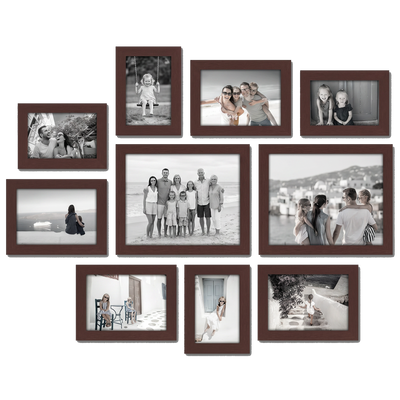 Signature Matted Picture Frame — Multi / Mahogany / 10-Pack