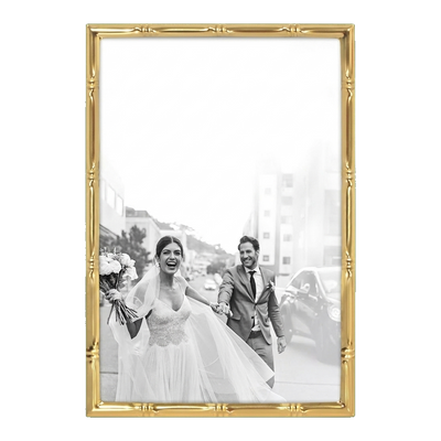 Memento Picture Frame — 4x6 / Gold / Bambo