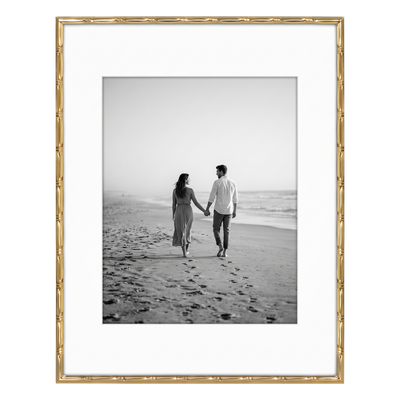 Memento matted Picture Frame — 11x14 / Gold / Bambo