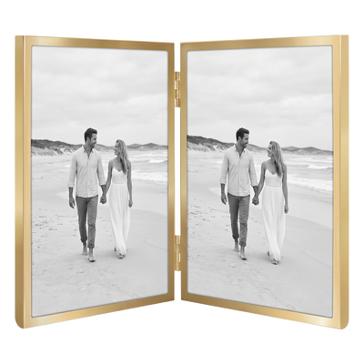 Memento Picture Frame — 5x7 / Gold / Slim border