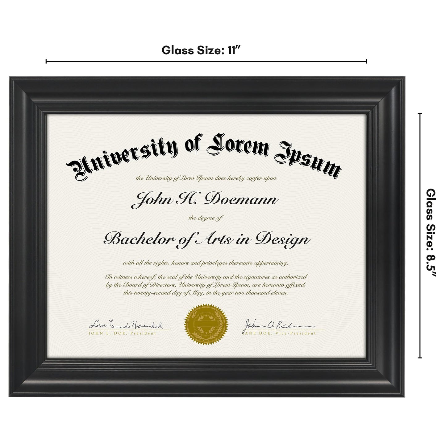 Legacy Unmatted Document Frame
