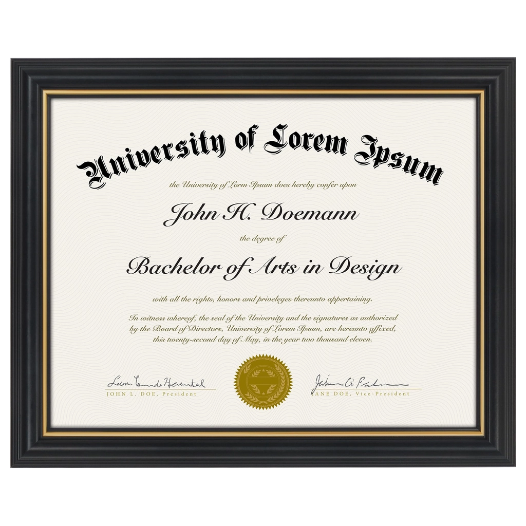Legacy Unmatted Document Frame