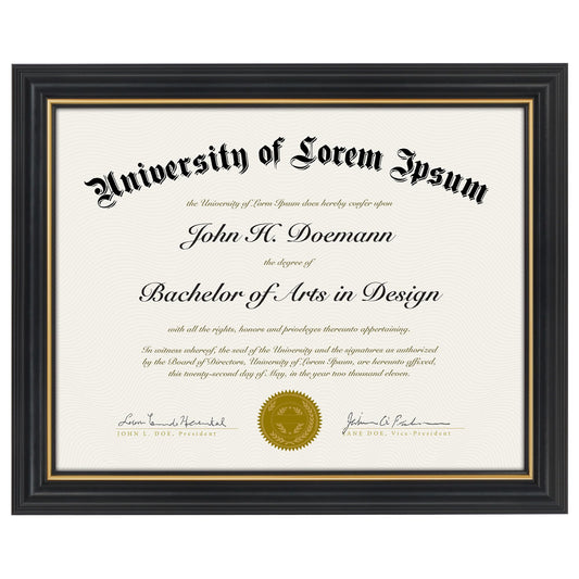 Ornate Diploma Frame | Americanflat | Vintage Antique Style | Document Display