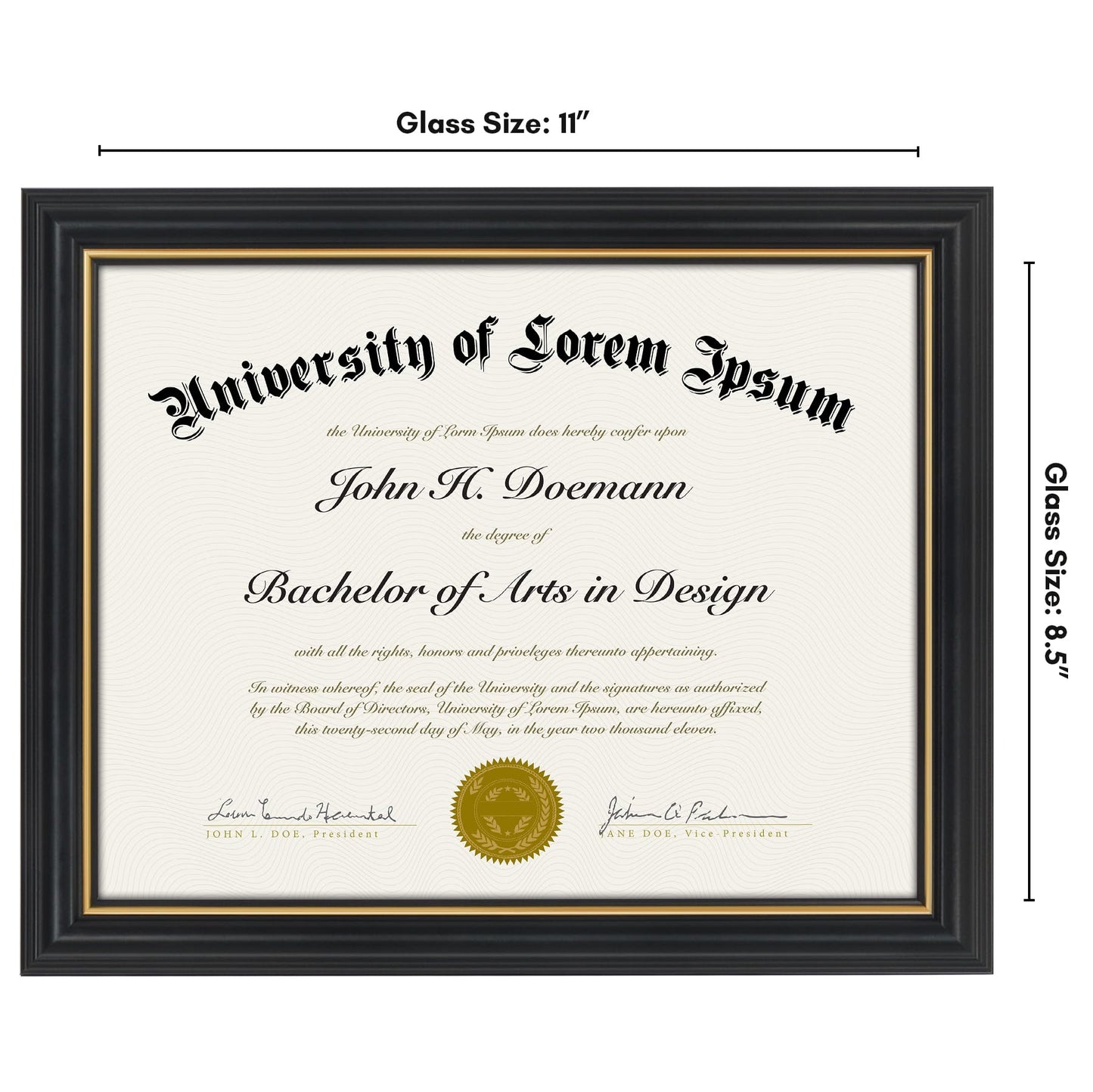 Legacy Unmatted Document Frame