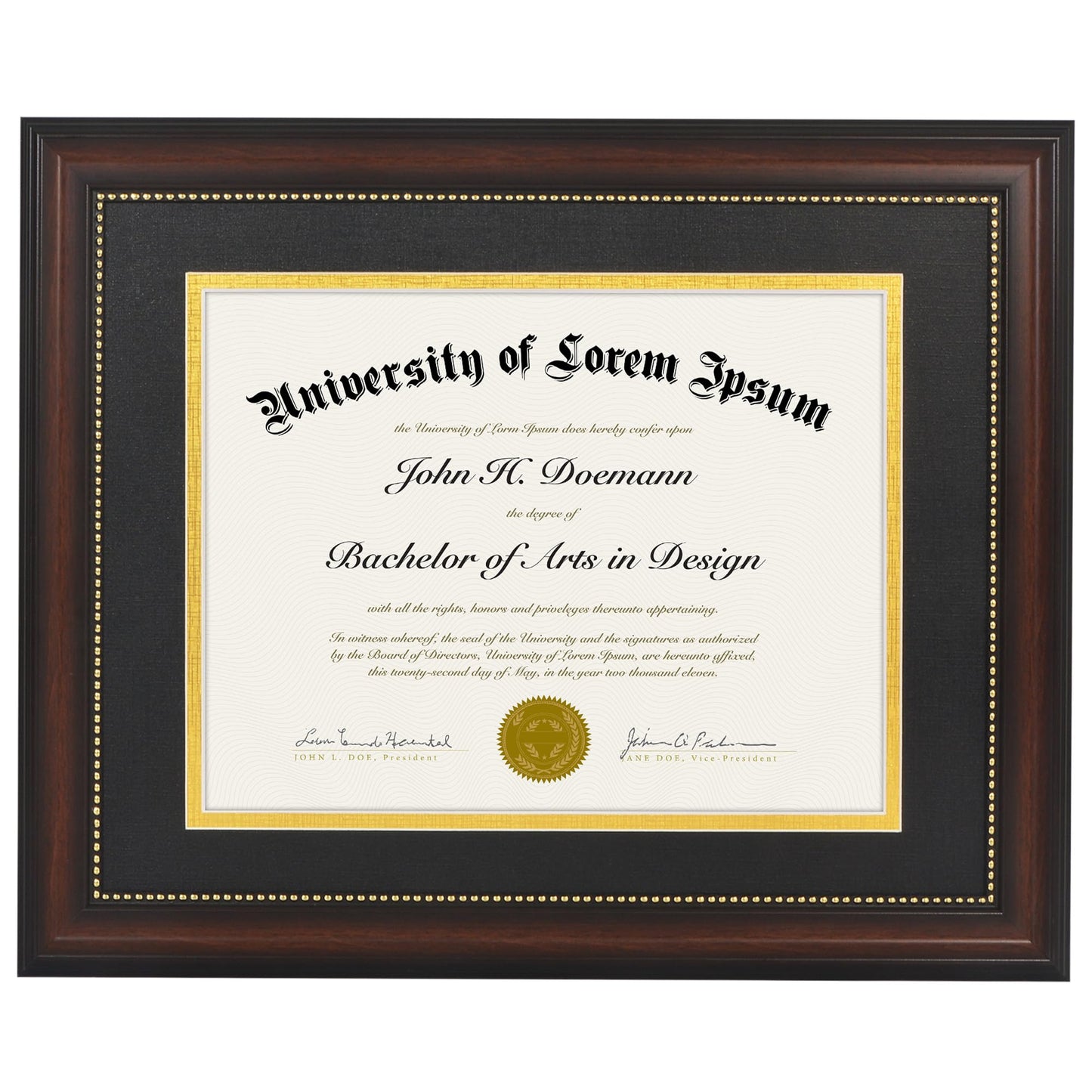 Legacy Matted Document Frame