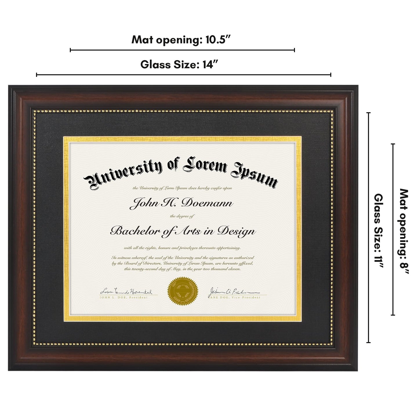 Legacy Matted Document Frame