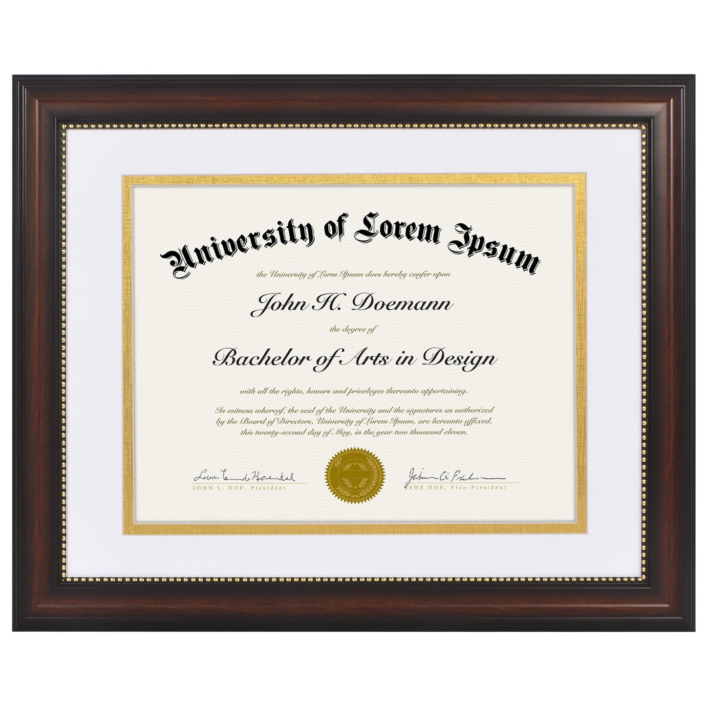 Legacy Matted Document Frame