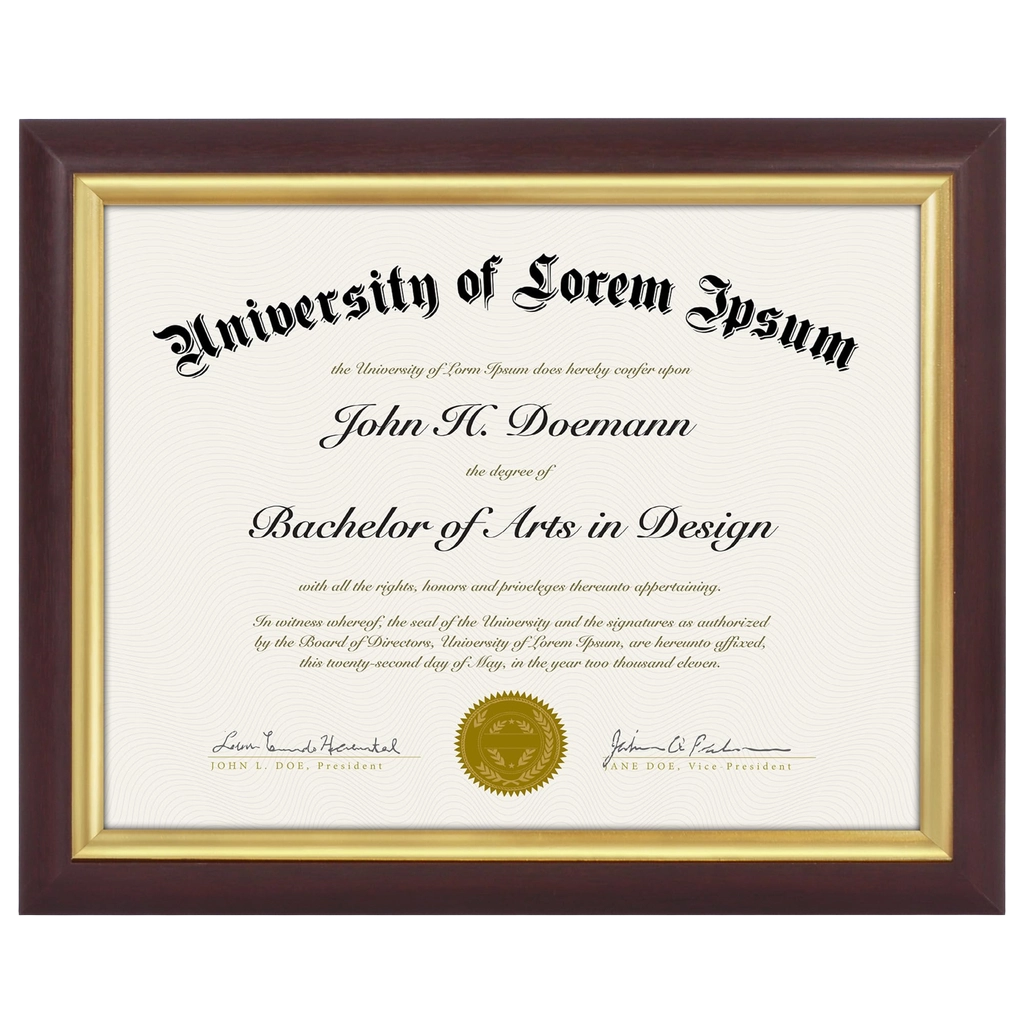 Legacy Unmatted Document Frame