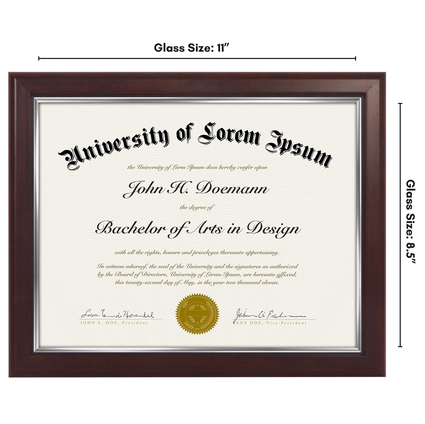 Legacy Unmatted Document Frame