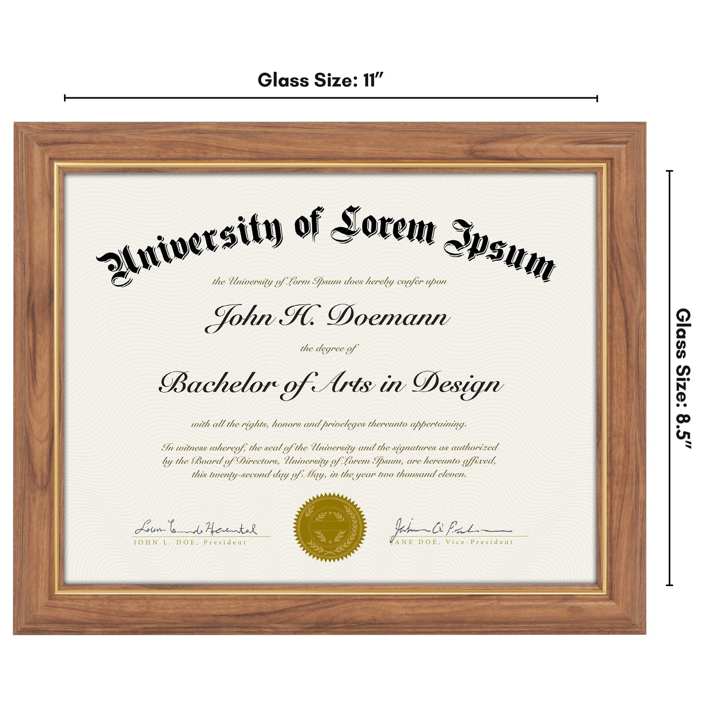 Legacy Unmatted Document Frame