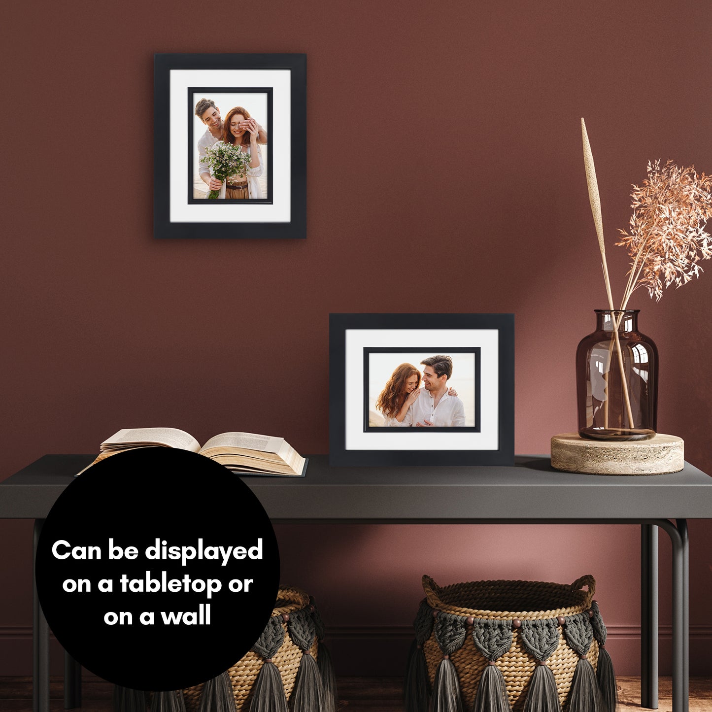 Veranda Picture Frame | Fillet Accent | Mat Included | Shatter-Resistant - Americanflat