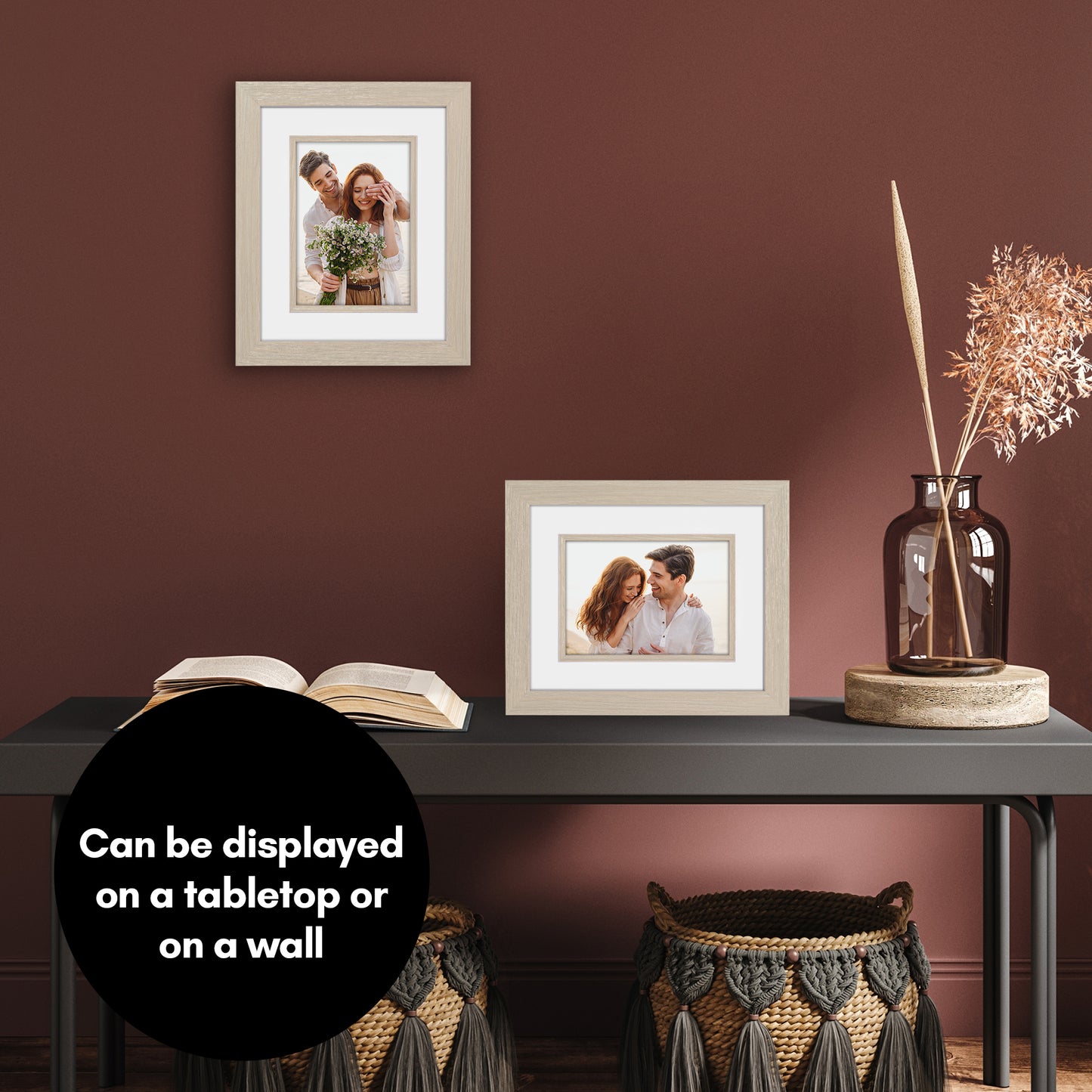 Veranda Picture Frame | Fillet Accent | Mat Included | Shatter-Resistant - Americanflat