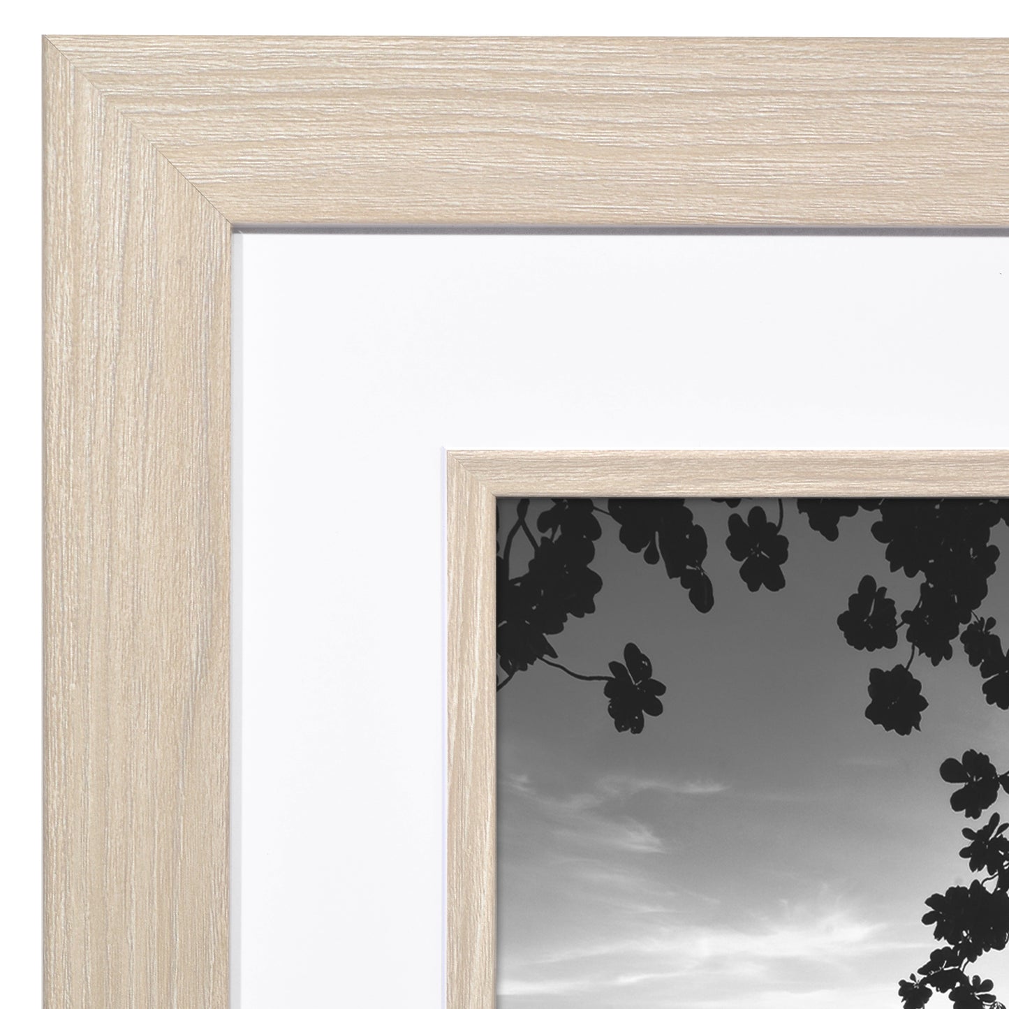 Veranda Picture Frame | Fillet Accent | Mat Included | Shatter-Resistant - Americanflat