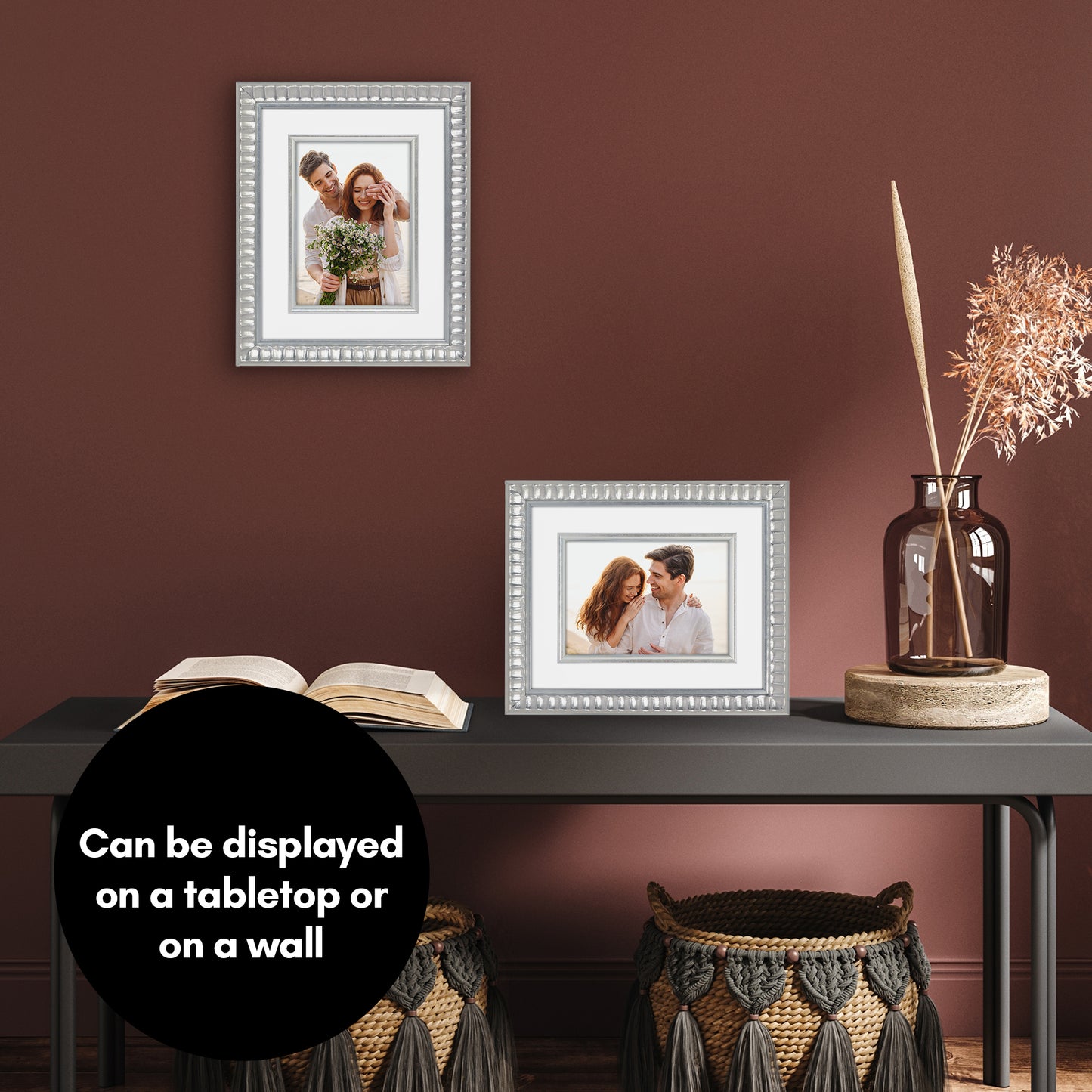 Veranda Picture Frame | Fillet Accent | Mat Included | Shatter-Resistant - Americanflat