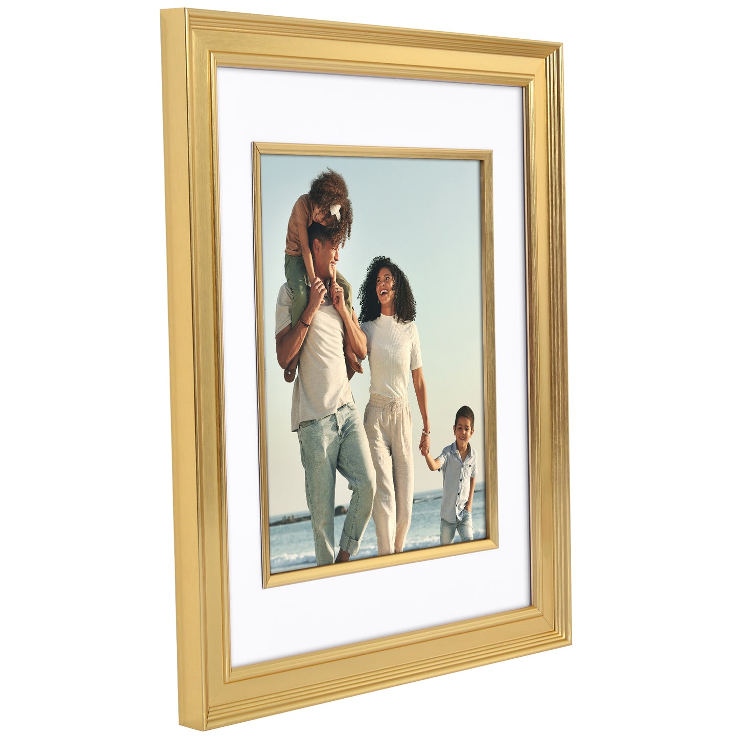 Veranda Picture Frame | Fillet Accent | Mat Included | Shatter-Resistant - Americanflat