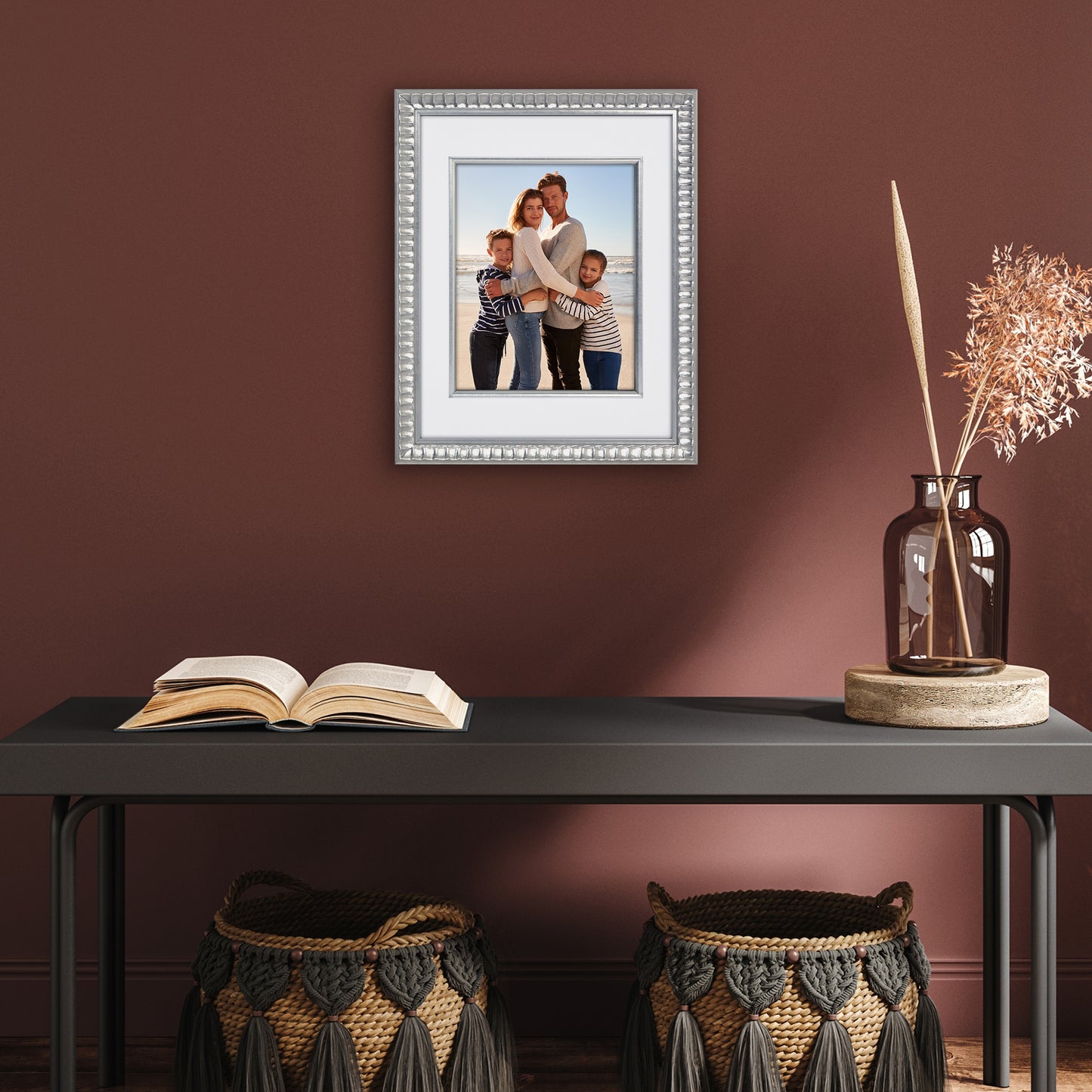 Veranda Picture Frame | Fillet Accent | Mat Included | Shatter-Resistant - Americanflat