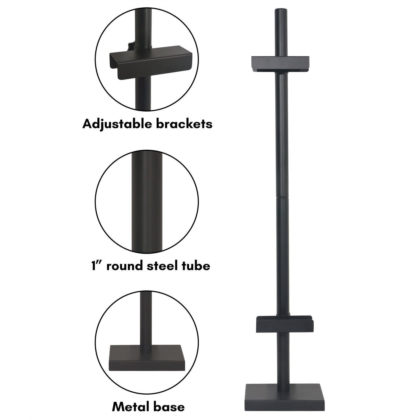 Black Adjustable Easel Stand | Tabletop Display for Frames - Americanflat