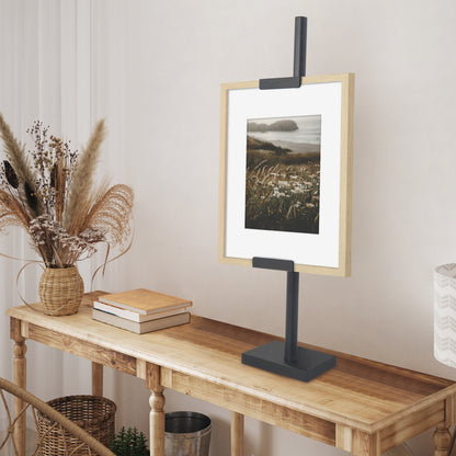 Black Adjustable Easel Stand | Tabletop Display for Frames - Americanflat