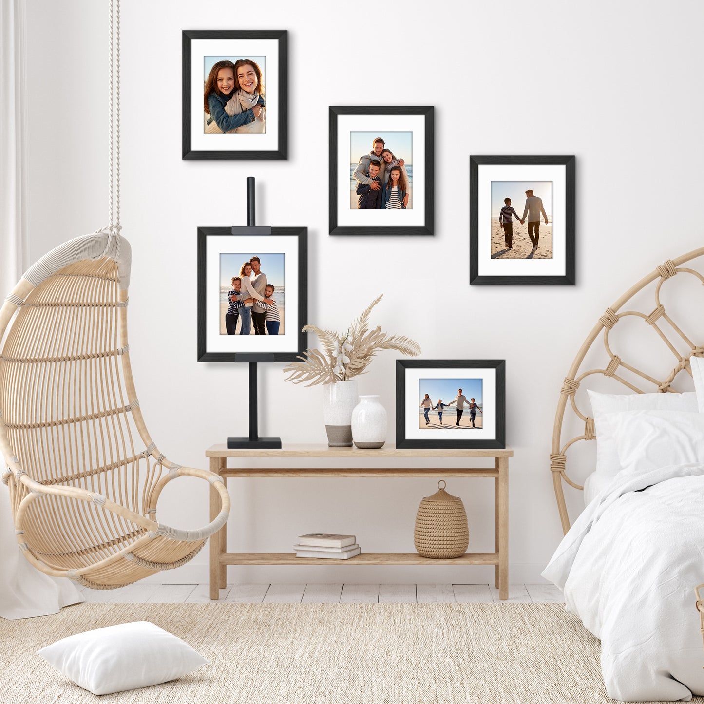 Black Adjustable Easel Stand | Tabletop Display for Frames - Americanflat