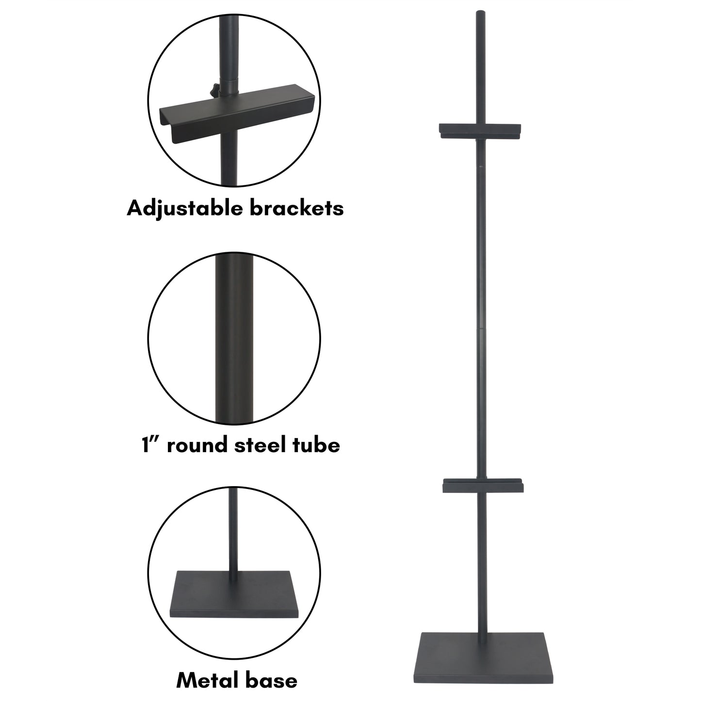 Black Adjustable Easel Stand | Tabletop Display for Frames - Americanflat