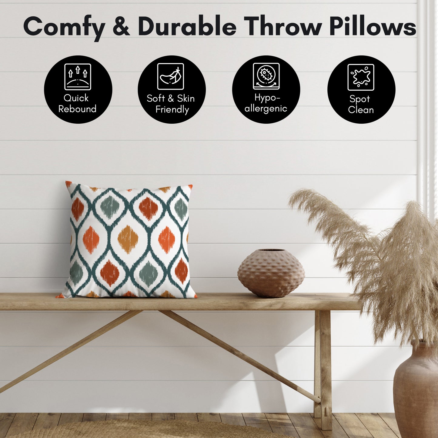 Throw Pillow | Decorative Styles | Sewn-In Insert – Americanflat