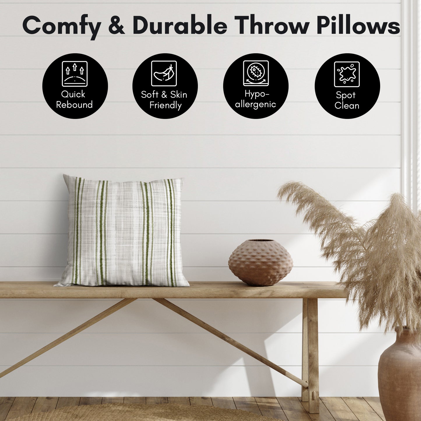 Throw Pillow | Decorative Styles | Sewn-In Insert – Americanflat