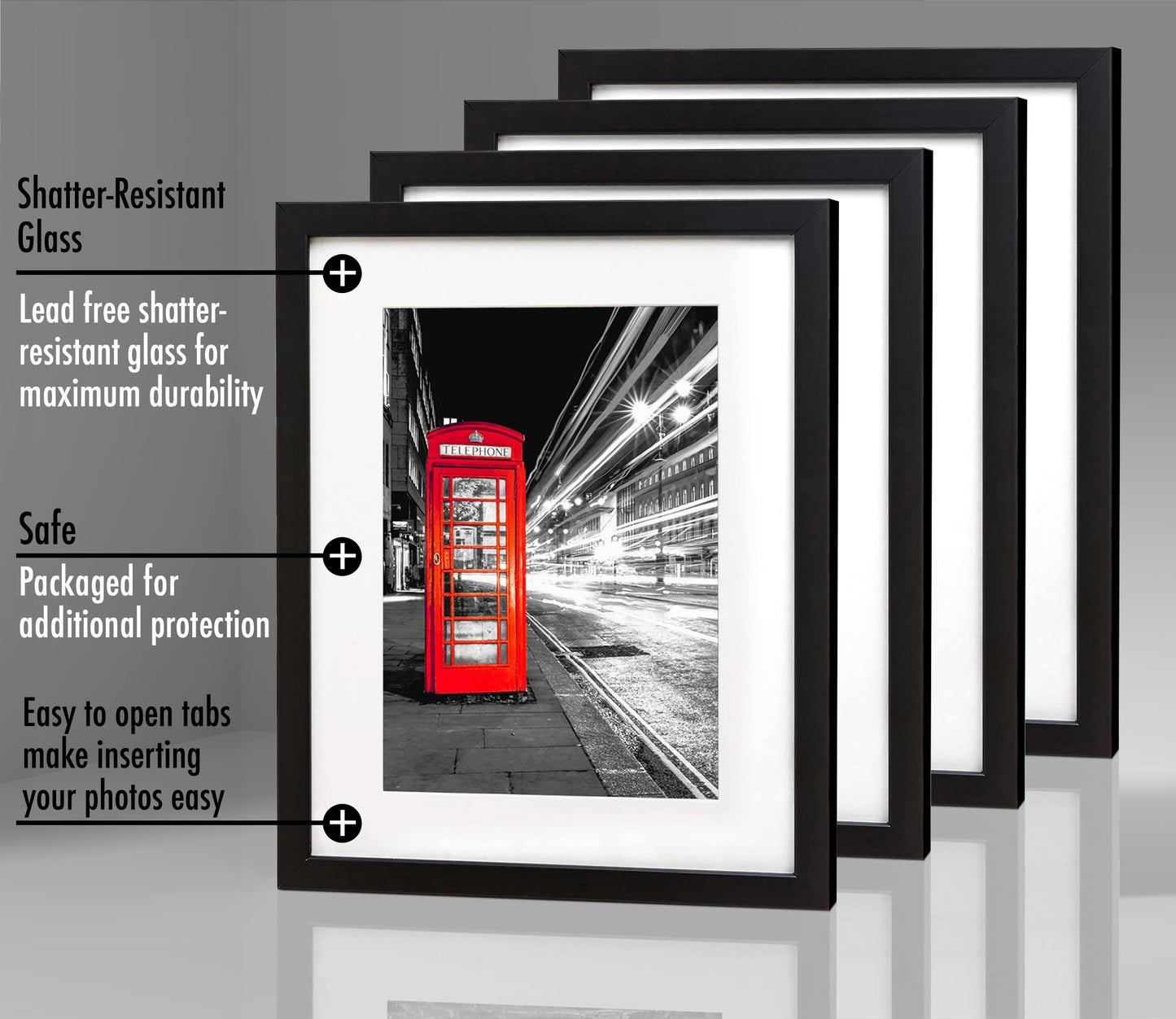 Picture Frame | Signature Collection | Classic Molding | Includes Mat | Multi Pack