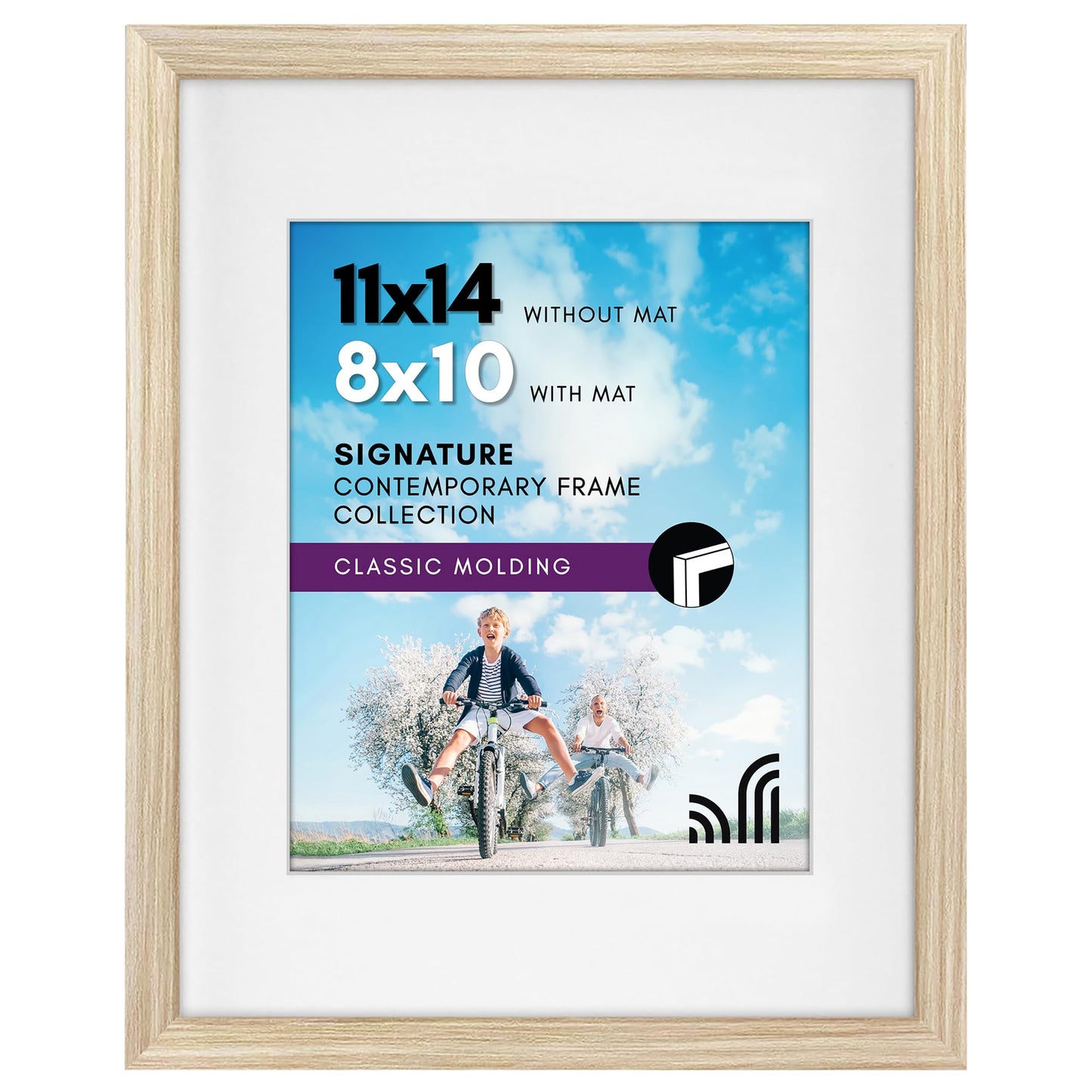 Americanflat Picture Frame | Includes Mat | Classic Molding | Signature Collection