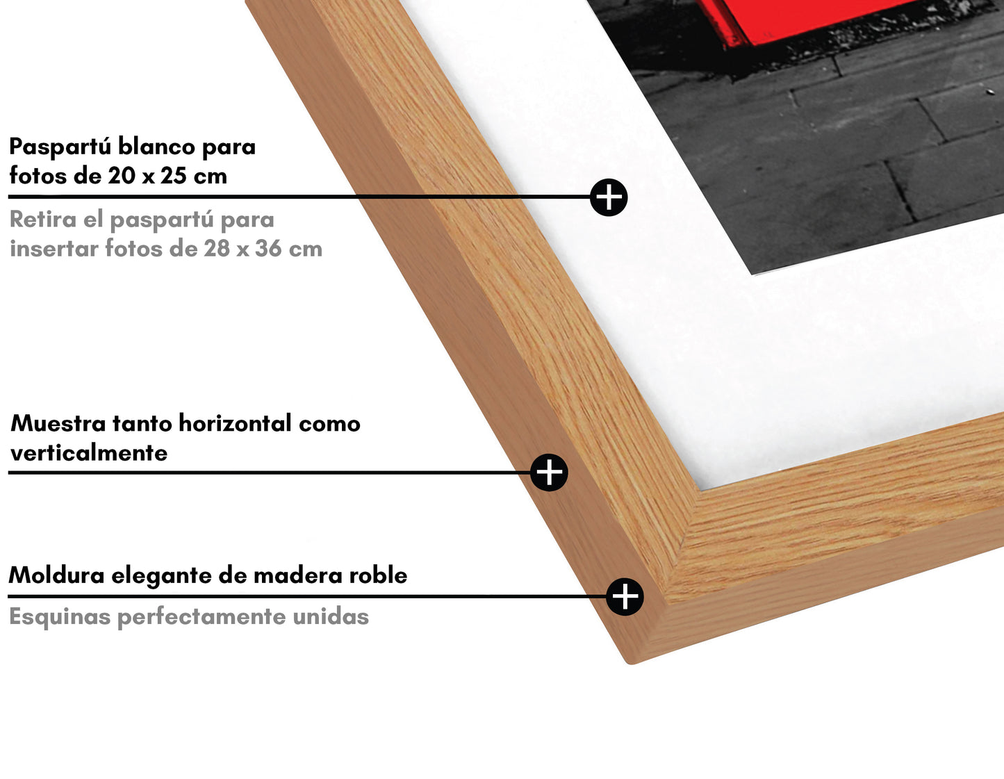 Americanflat Picture Frames | Set of 2 | With Mat | Shatter-Resistant Glass