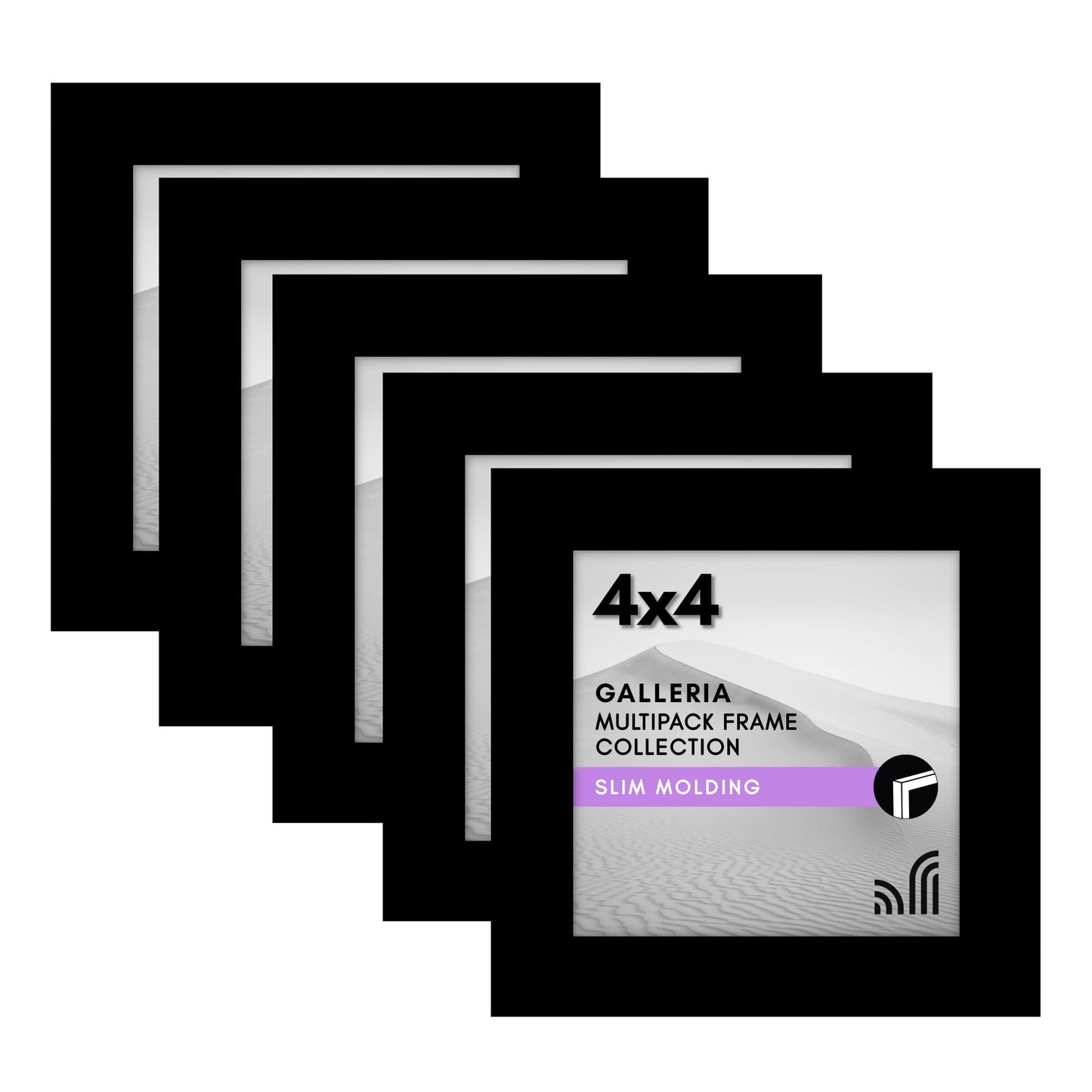 Set of 5 - Classic Gallery Picture Frame without Mat | Galleria Collection
