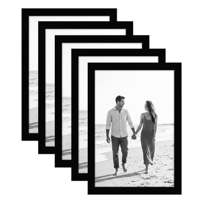 Galleria Unmatted Picture Frame — 5x7 / Black / 5 Pack