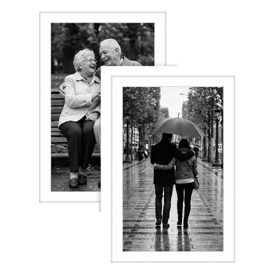 Galleria Matted Picture Frame — 5x7 with 4x6 mat / White / 2 Pack