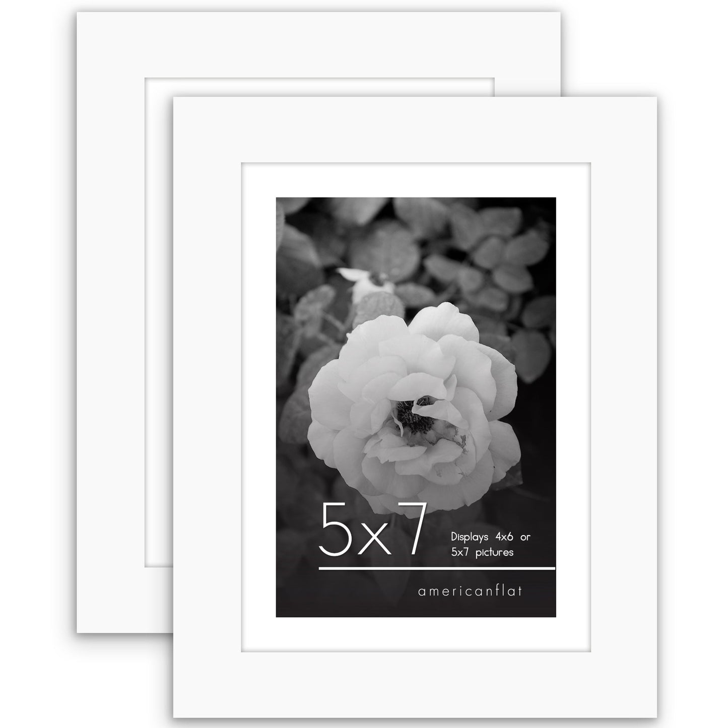 Americanflat Galleria Picture Frames | Set of 2 | With Mat | Acrylic