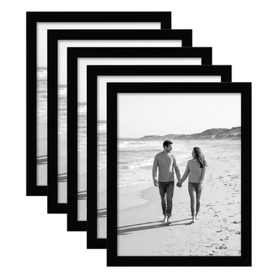 Galleria Unmatted Picture Frame — 6x8 / Black / 5 Pack
