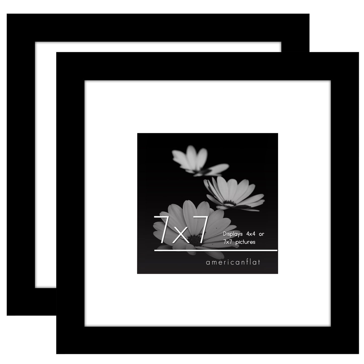Americanflat Galleria Picture Frames | Set of 2 | With Mat | Acrylic