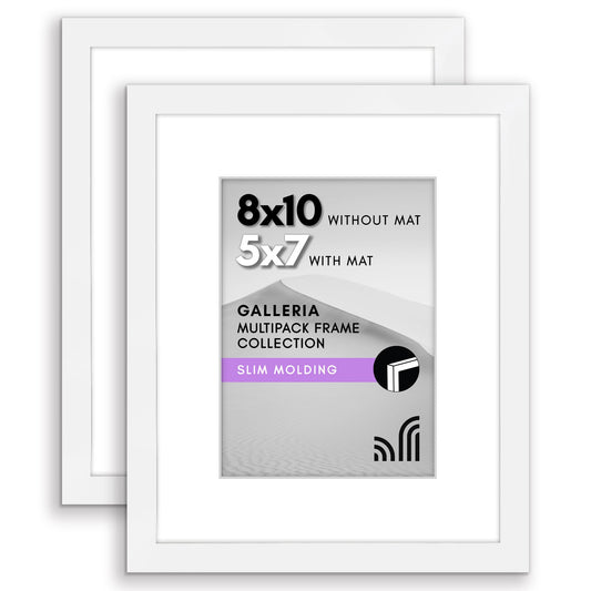 Americanflat Galleria Picture Frames | Set of 2 | With Mat | Acrylic