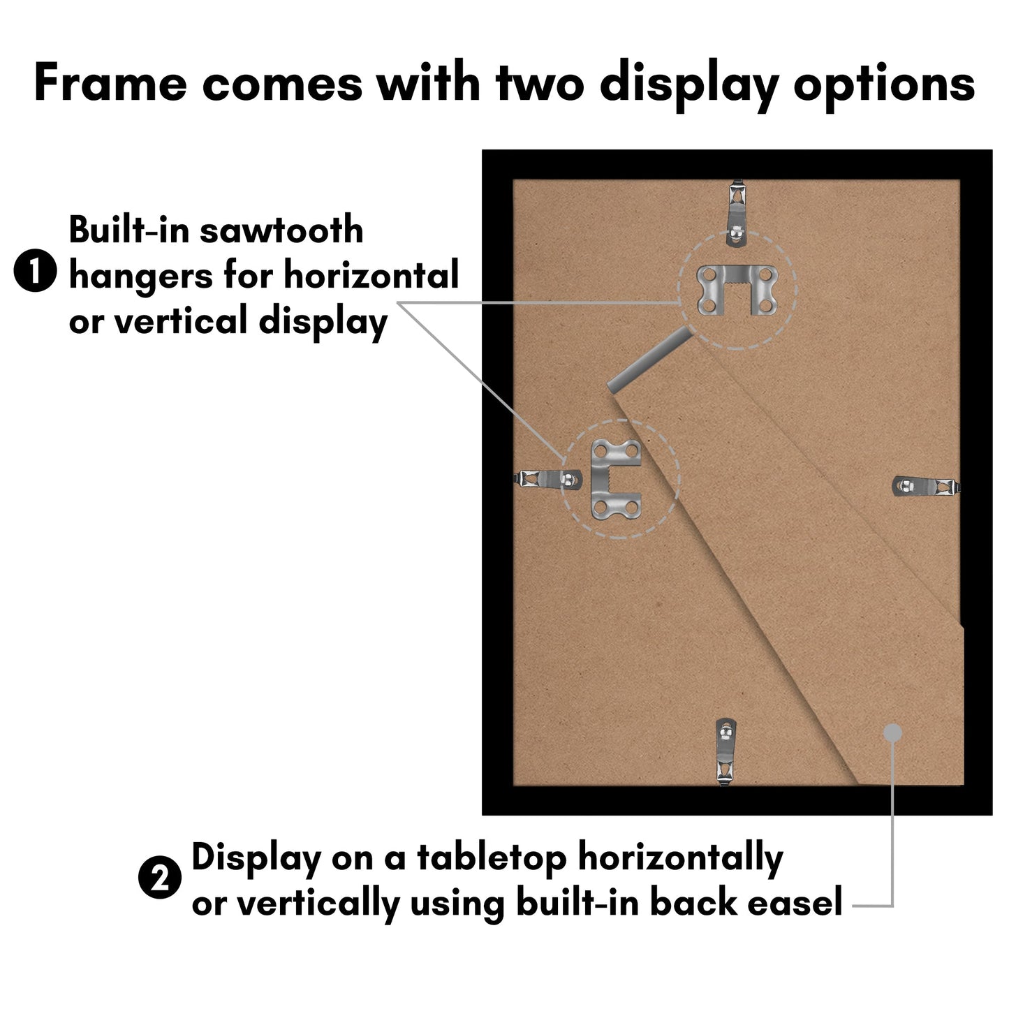 Set of 5 - Classic Gallery Picture Frame without Mat | Galleria Collection