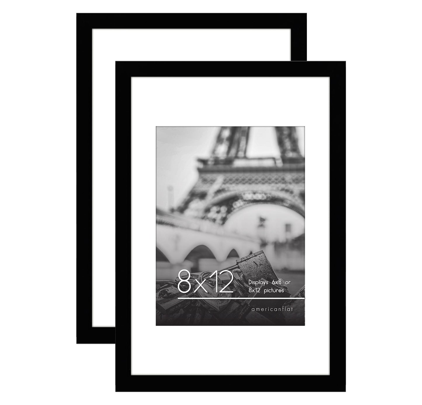 Americanflat Galleria Picture Frames | Set of 2 | With Mat | Acrylic