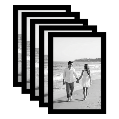 Galleria Unmatted Picture Frame — 8x12 / Black / 5 Pack