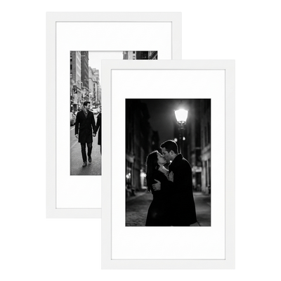Galleria Matted Picture Frame — 8x12 with 6x8 mat / White / 2 Pack