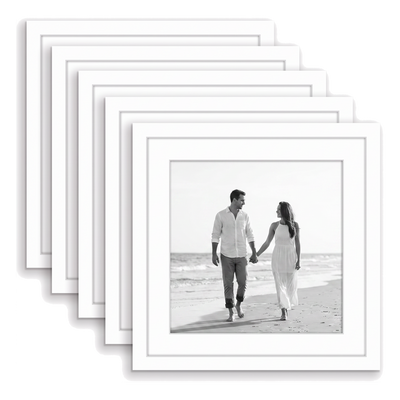 Galleria Matted Picture Frame — 10x10 / White / 5 Pack