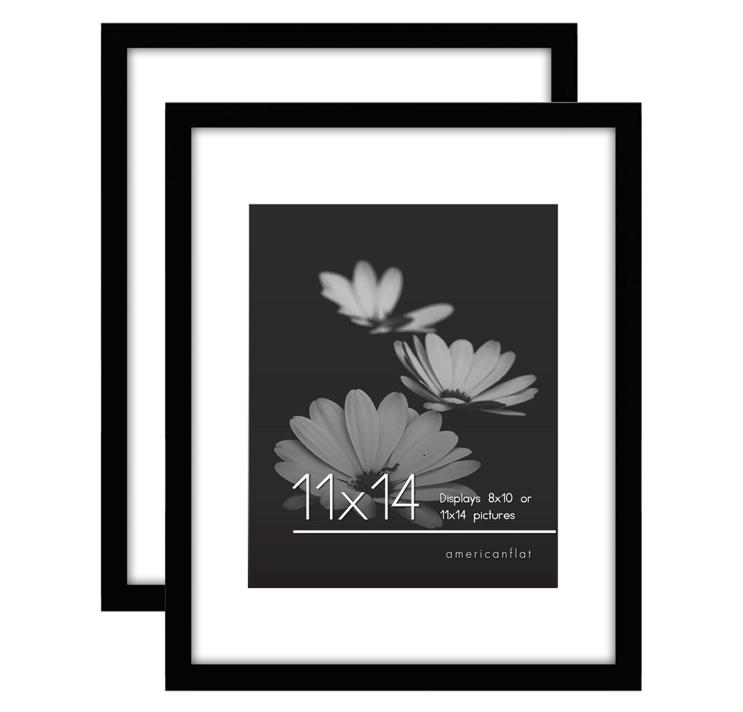 Americanflat Galleria Picture Frames | Set of 2 | With Mat | Acrylic