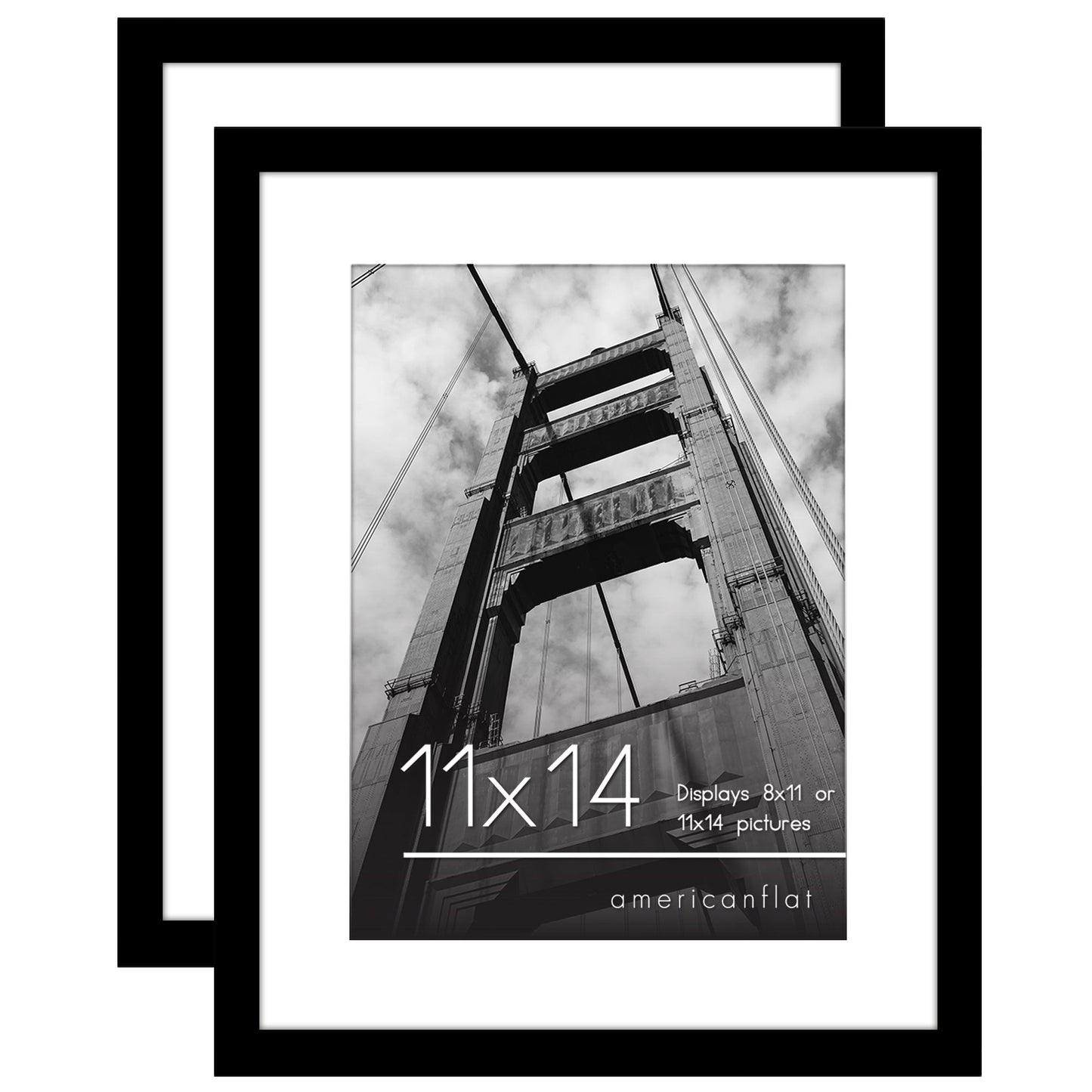 Americanflat Galleria Picture Frames | Set of 2 | With Mat | Acrylic