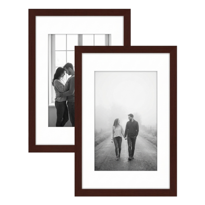 Galleria Matted Picture Frame — 11x14 with 8x10 mat / Mahogany / 2 Pack