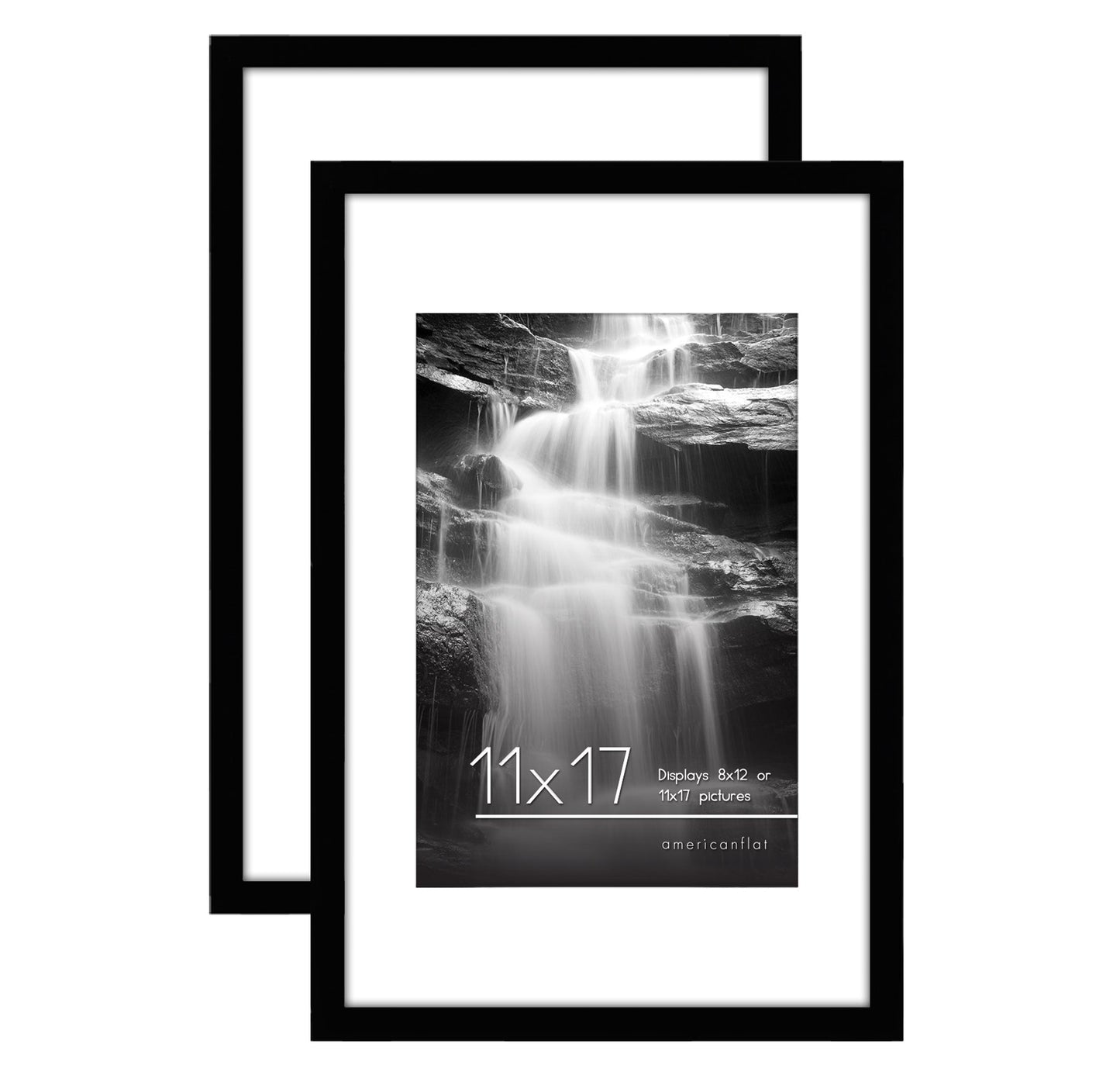 Americanflat Galleria Picture Frames | Set of 2 | With Mat | Acrylic