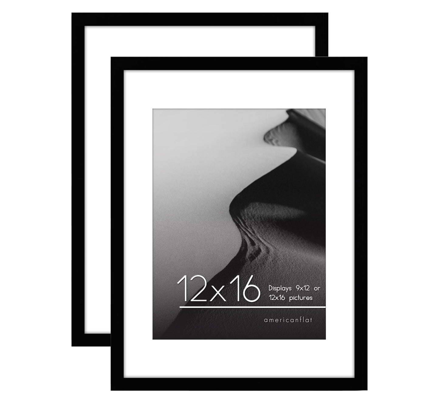 Americanflat Galleria Picture Frames | Set of 2 | With Mat | Acrylic