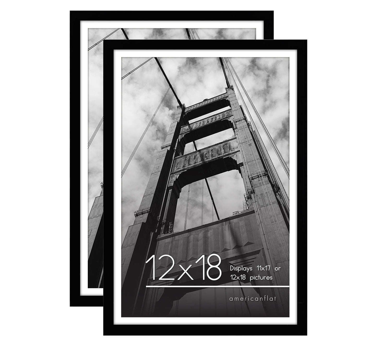 Americanflat Galleria Picture Frames | Set of 2 | With Mat | Acrylic