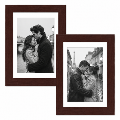 Galleria Matted Picture Frame — 12x18 with 11x17 mat / Mahogany / 2 Pack