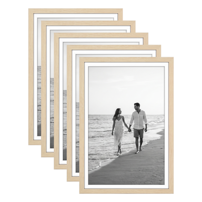 Galleria Matted Picture Frame — 12x18 / Natural Oak / 5 Pack